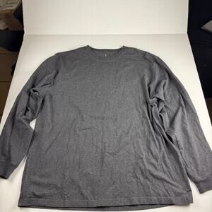 Carhartt Shirt Mens XL Gray Loose Fit Large Spellout Long Sleeve Casual Workwear